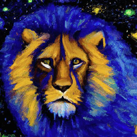 Blue Lion Digital Art by Star Dreamer - Fine Art America