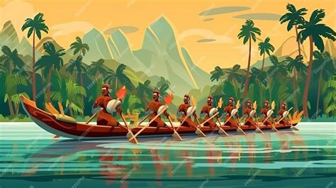 Premium AI Image | Onam boat race Happy onam Onam festival Generative ai