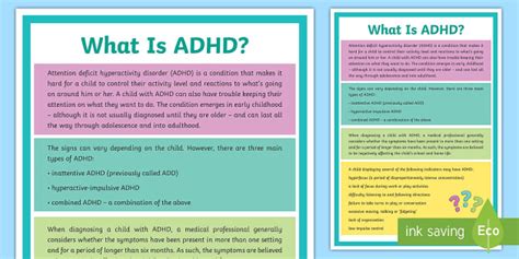 FREE! - What is ADHD? Display Poster - Teaching Resource