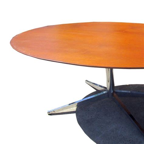 Knoll Teak Oval Conference Table For Sale at 1stDibs