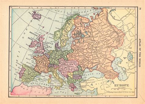 Antique Europe Map