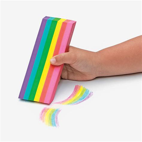 Jumbo Rainbow Scented Erasers - Display of 15 - Teaching Toys and Books