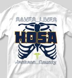 Custom HOSA Club and Competition Shirts by IZA Design