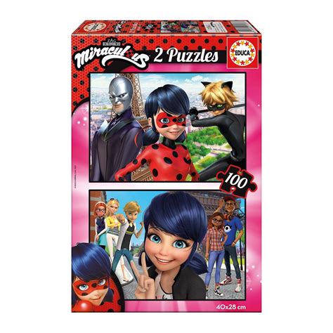 EDUCA Miraculous Ladybug Puzzle 2X100 Pcs 17277 | Toys-shop.gr