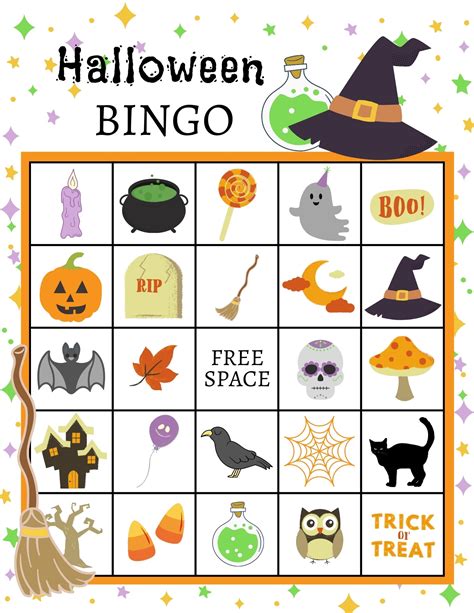 Halloween Bingo - Fun Free Printable Game For Kids