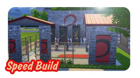 ROCK CLIMBING GYM | The Sims 4 Speed Build - YouTube