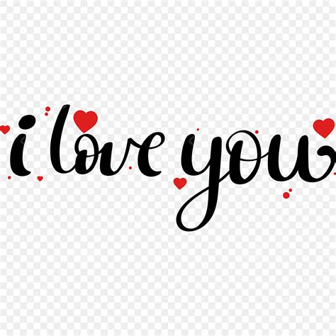 I Love You Vector Hd Images, I Love You Text Lettering With Hearts Of Love, I Love You, Love You ...