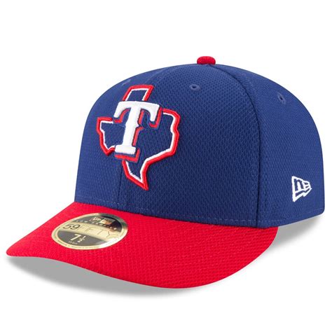 Men's Texas Rangers New Era Navy/Red Diamond Era 59FIFTY Low Profile ...