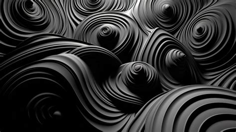 Swirl Abstract Black And White Artwork With Swirls Curves Backgrounds ...