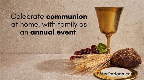 We Shouldn’t Celebrate Communion at Church but at Home