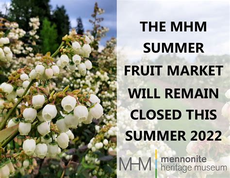 MHM SUMMER FRUIT MARKET - Mennonite Heritage Museum