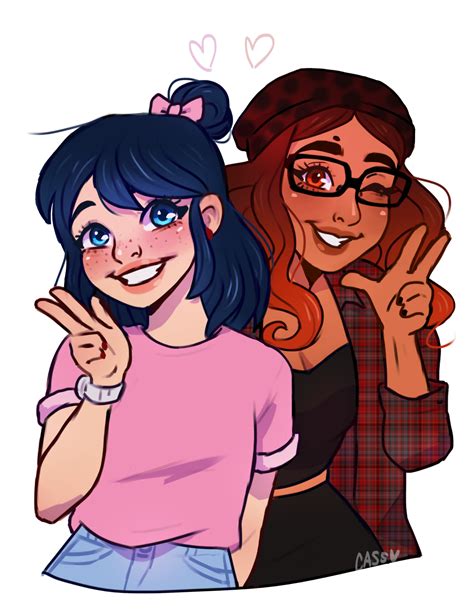 Marinette and Alya - Miraculous Ladybug Fan Art (40218835) - Fanpop