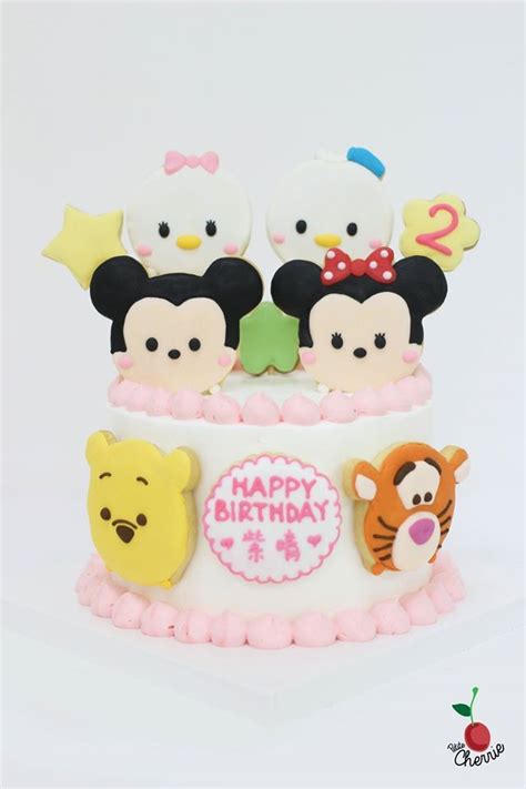 Disney Tsum Tsum Cake Tsum Tsum cookies | Tsum tsum birthday cake, Tsum tsum cake, Confectionery