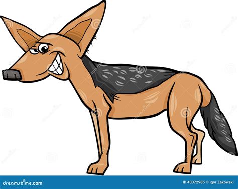 Ilustração Animal Dos Desenhos Animados Do Chacal Ilustração do Vetor ...