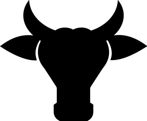 Cow Head Silhouette Clip Art at GetDrawings | Free download