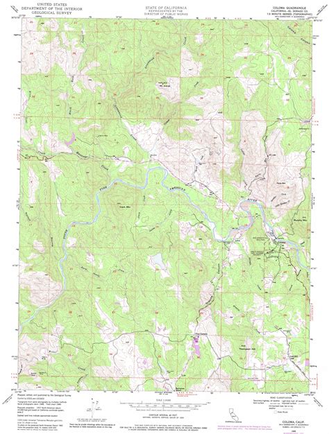 Coloma topographic map, CA - USGS Topo Quad 38120g8