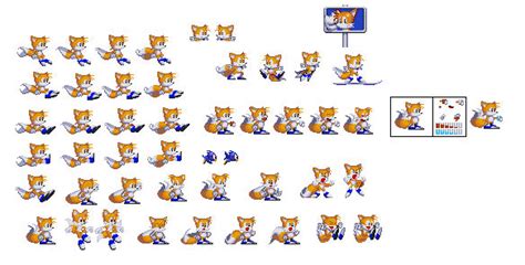 Tails with Blue Shoes Custom Sprites by CocaTheHedgehog on DeviantArt