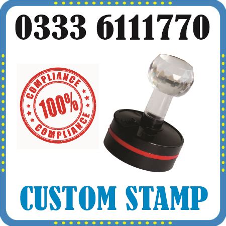 Custom Stamp Maker / Stamp Maker in Pakistan