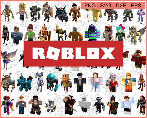 Roblox Characters Game Bundle Svg, Png, Dxf, Eps – snoopeacesvg