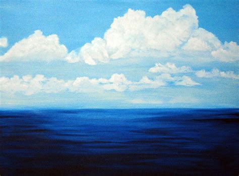 Sky And Sea Painting - Sky And Sea Fine Art Print