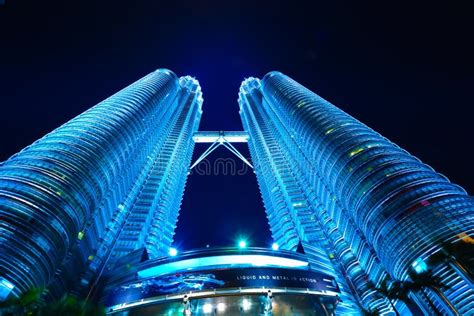 View of the Petronas Twin Towers Stock Image - Image of asia, glass ...