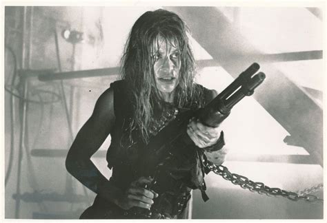 Behind the scenes Linda Hamilton «Terminator 2 Judgment Day» (1991) Linda Hamilton Terminator 2 ...