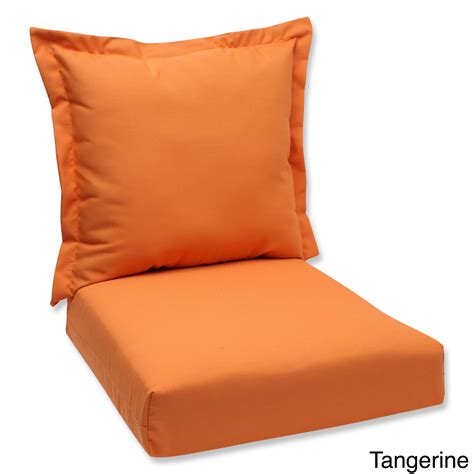 Pillow Perfect Deep Seating Cushion and Back Pillow with Sunbrella ...