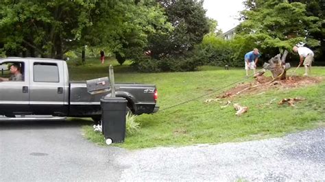 DIY Tree Stump Removal - YouTube