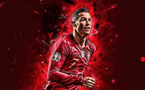 Cristiano Ronaldo, CR7, Portugal national football team, red stone ...