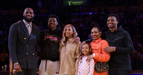 LeBron James Celebrates His All-Time Scoring Record with Family By His Side | Bronny James ...