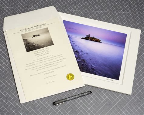 Certificate Of Authenticity Photography Template - Sampletemplate.my.id