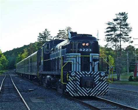 Adirondack Scenic Railroad 8223 During the Blue Hour at Th… | Flickr