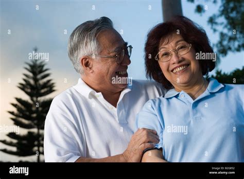 Senior couple smiling Stock Photo - Alamy