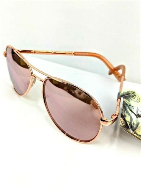 PANAMA JACK WOMEN'S PJ87 SUNGLASSES PILOT METAL AVIATOR FRAMES ROSE GOLD | eBay