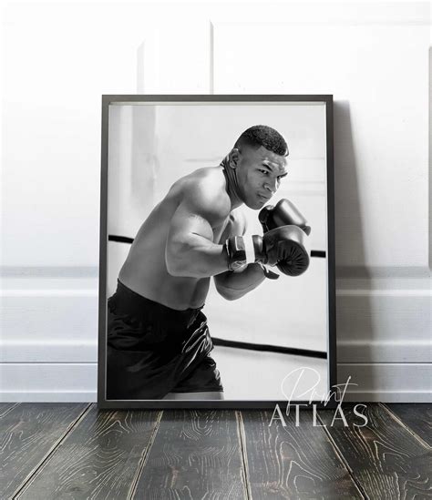 Mike Tyson the Youngest Heavyweight Boxing Champion in - Etsy