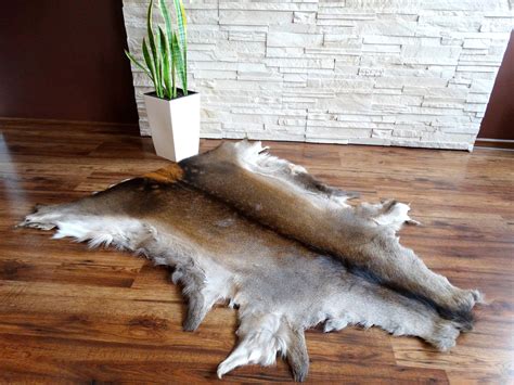 Decorative Natural Large Deer Skin Deere Rug Deer Hide Deer Throw Floor ...