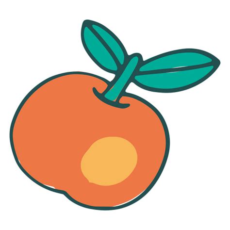 Orange Icon Doodle PNG & SVG Design For T-Shirts