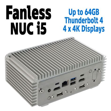 Intel NUC mini PCs including Fanless NUC with Akasa Newton and ...