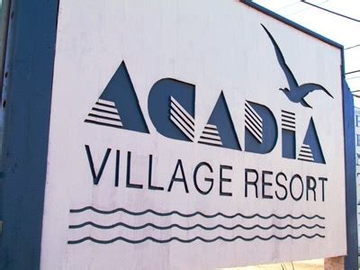 Acadia Village Resort Sign - Acadia Village Resort