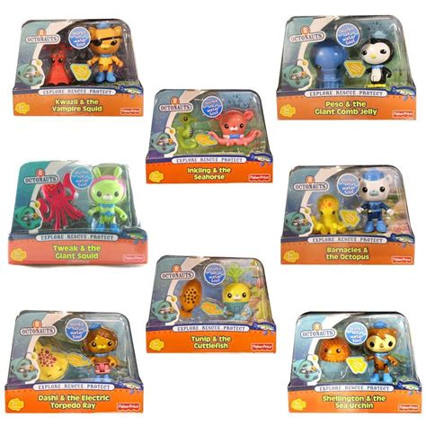 Amazon.com: Octonauts Creature Pack Combo - Complete Set: Toys & Games | Almofadas, Afonso