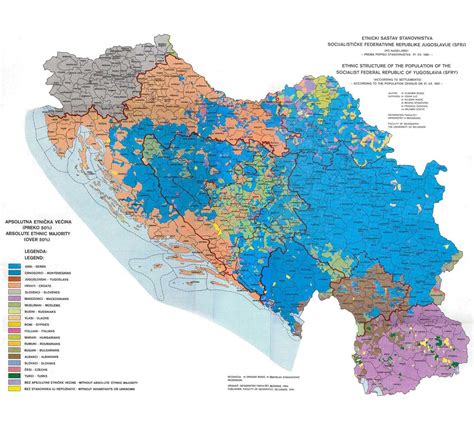 Yugoslavia's ethnic map [1981] : r/europe