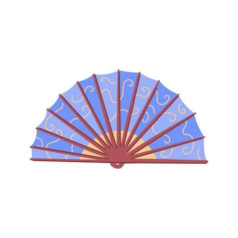 chinese hand fan cartoon vector illustration 22610560 Vector Art at Vecteezy