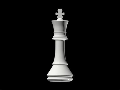 3d chess king model