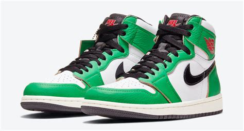 Air Jordan 1 High Lucky Green Shirts Hat Clothing Match | SneakerFits.com