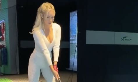 Video: Paige Spiranac Shows Off Her Mammoth Drive - The Spun