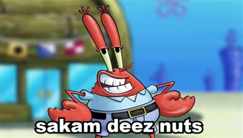 Mr. Krabs Deez nuts Blank Template - Imgflip