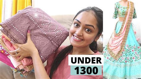 Meesho Lehenga Haul | UNBOXING LEHENGAS Under Rs 1300 | Designer lehengas Online | Lehenga ...