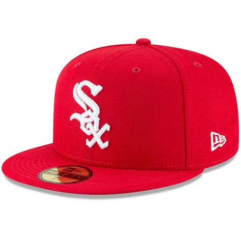 Men's New Era Red Chicago White Sox Fashion Color Basic 59FIFTY Fitted Hat | Fitted hats, White ...