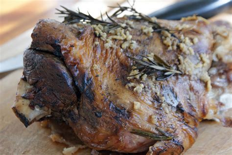 Leg of Lamb in the Slow Cooker with Garlic and Rosemary - Dinner With Julie