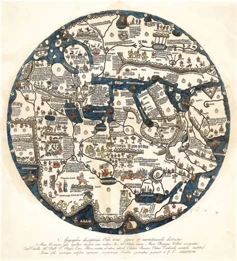 1797 WORLD MAP The Borgia Mappamundi Mappa Mundi Medieval Wall Art Poster Decor $23.67 - PicClick AU